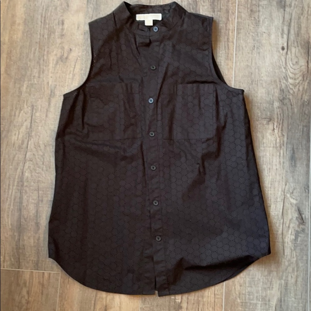 Michael Kors sleeveless button up
